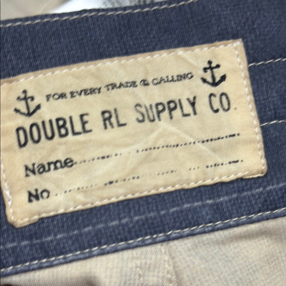 Ralph Lauren double RL Striped Twill Short 59% cotton 41% nylon - Picture 15 of 16